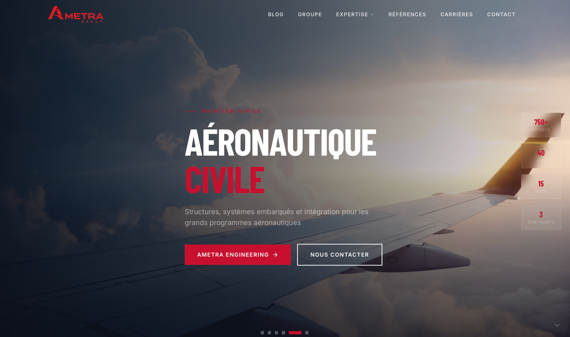 Aperçu du site AMETRA Group